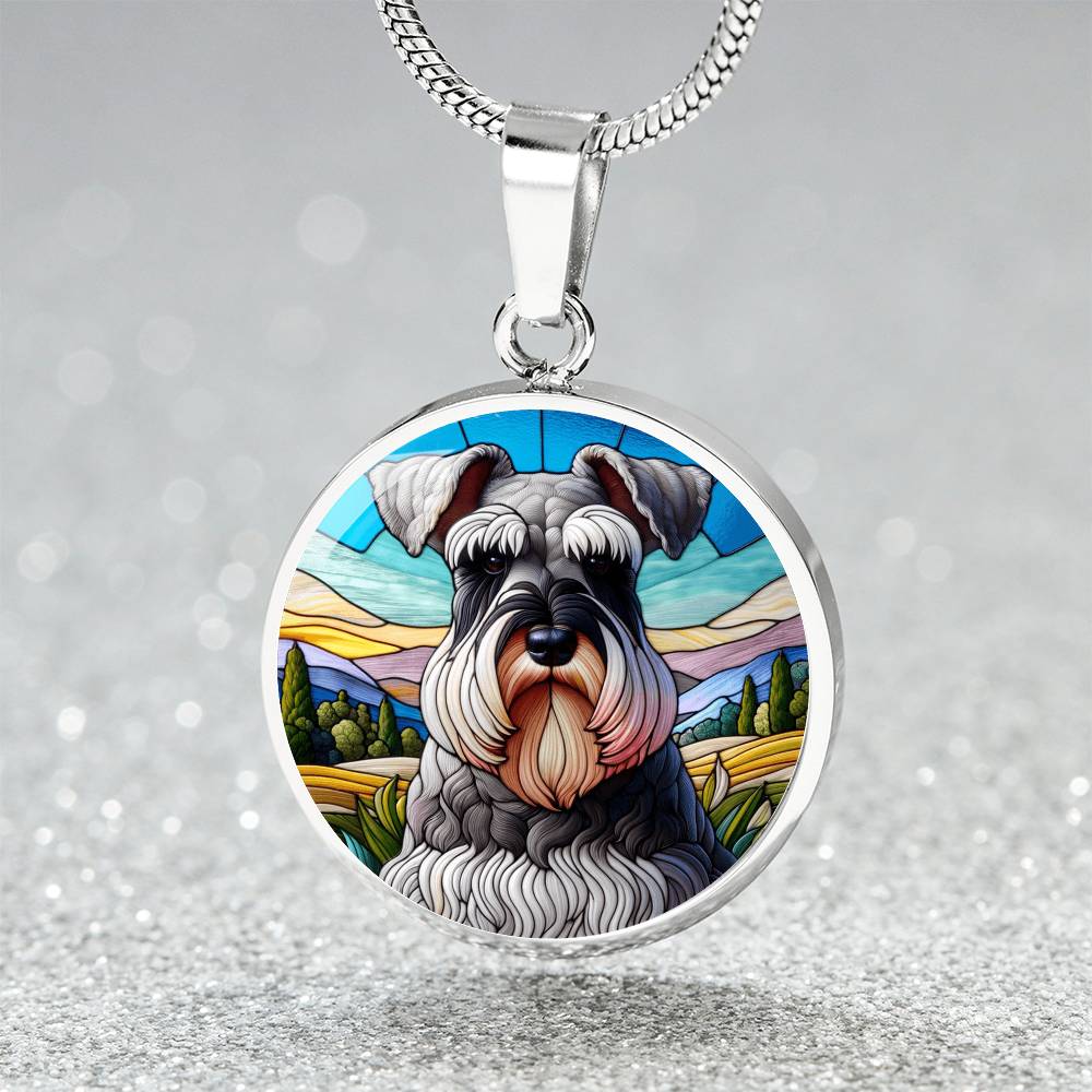 The Schnauzer Portrait Pendant Necklace