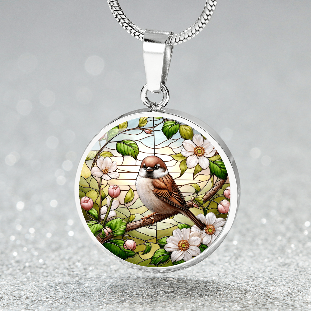 The Sparrow Circle Pendant Necklace