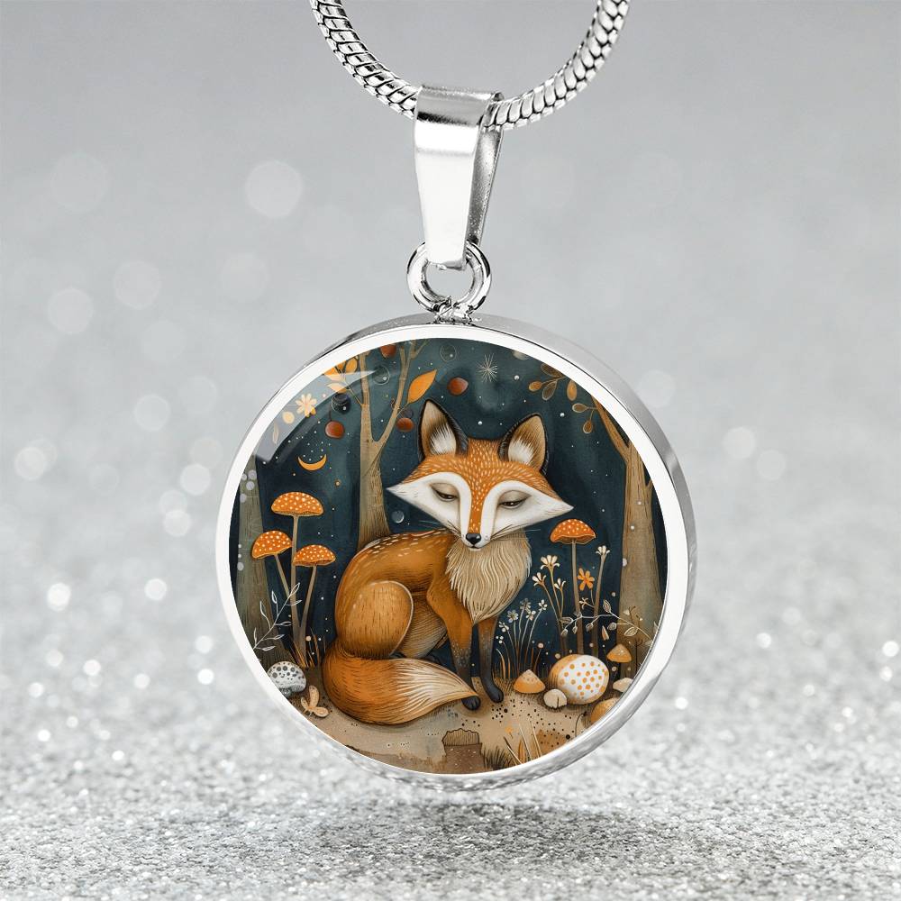 The Woodlands Vixen Circle Pendant Necklace