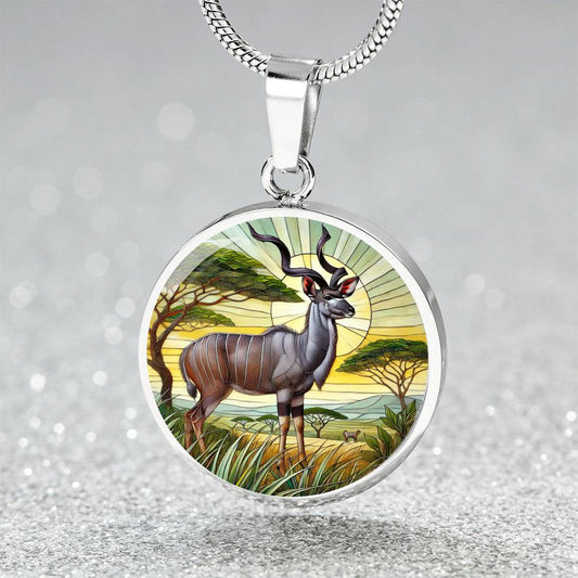 The Kudu Circle Pendant Necklace