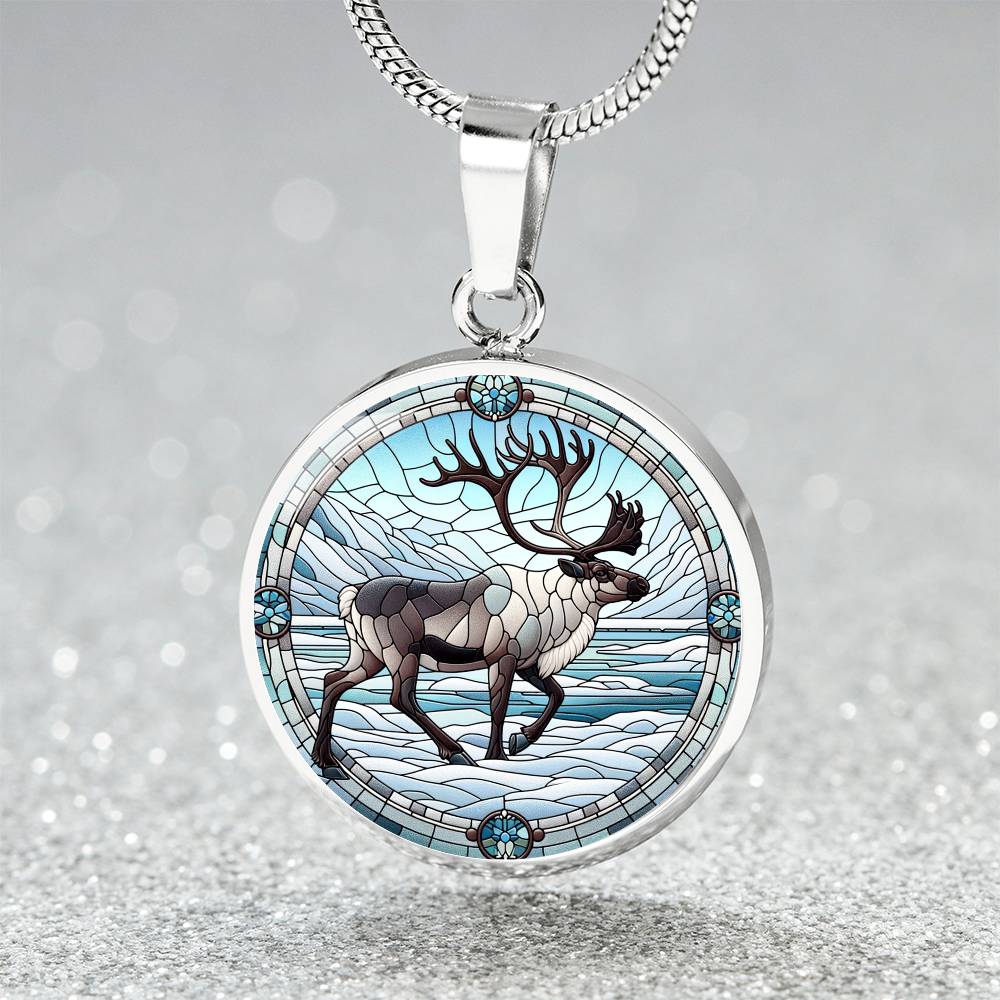 The Caribou Circle Pendant Necklace