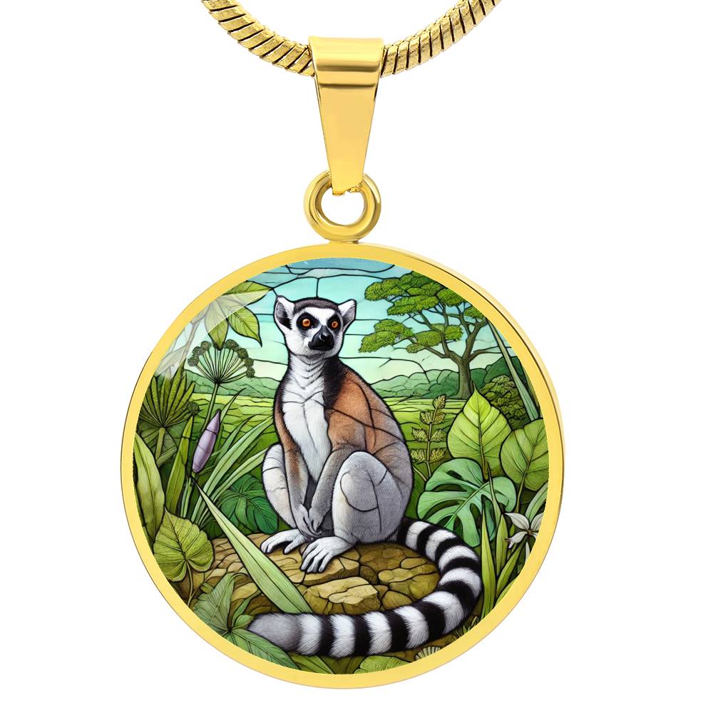 The Lemur Circle Pendant Necklace