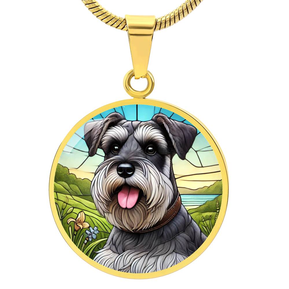 The Happy Schnauzer Pendant Necklace