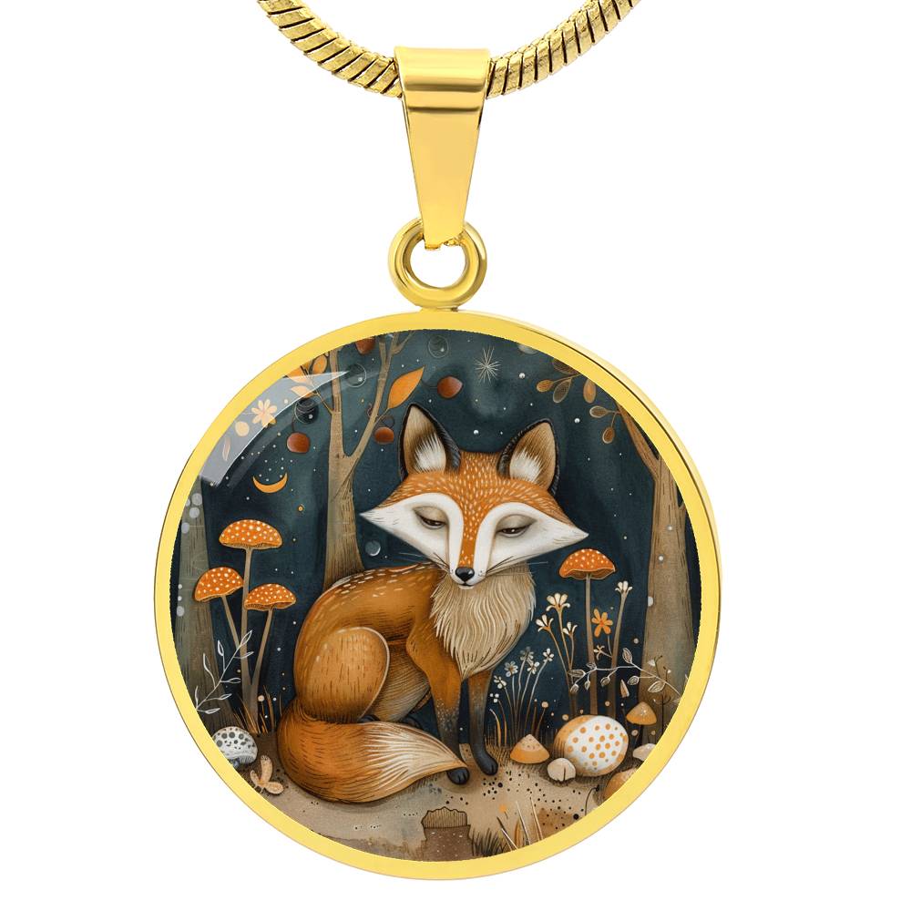 The Woodlands Vixen Circle Pendant Necklace