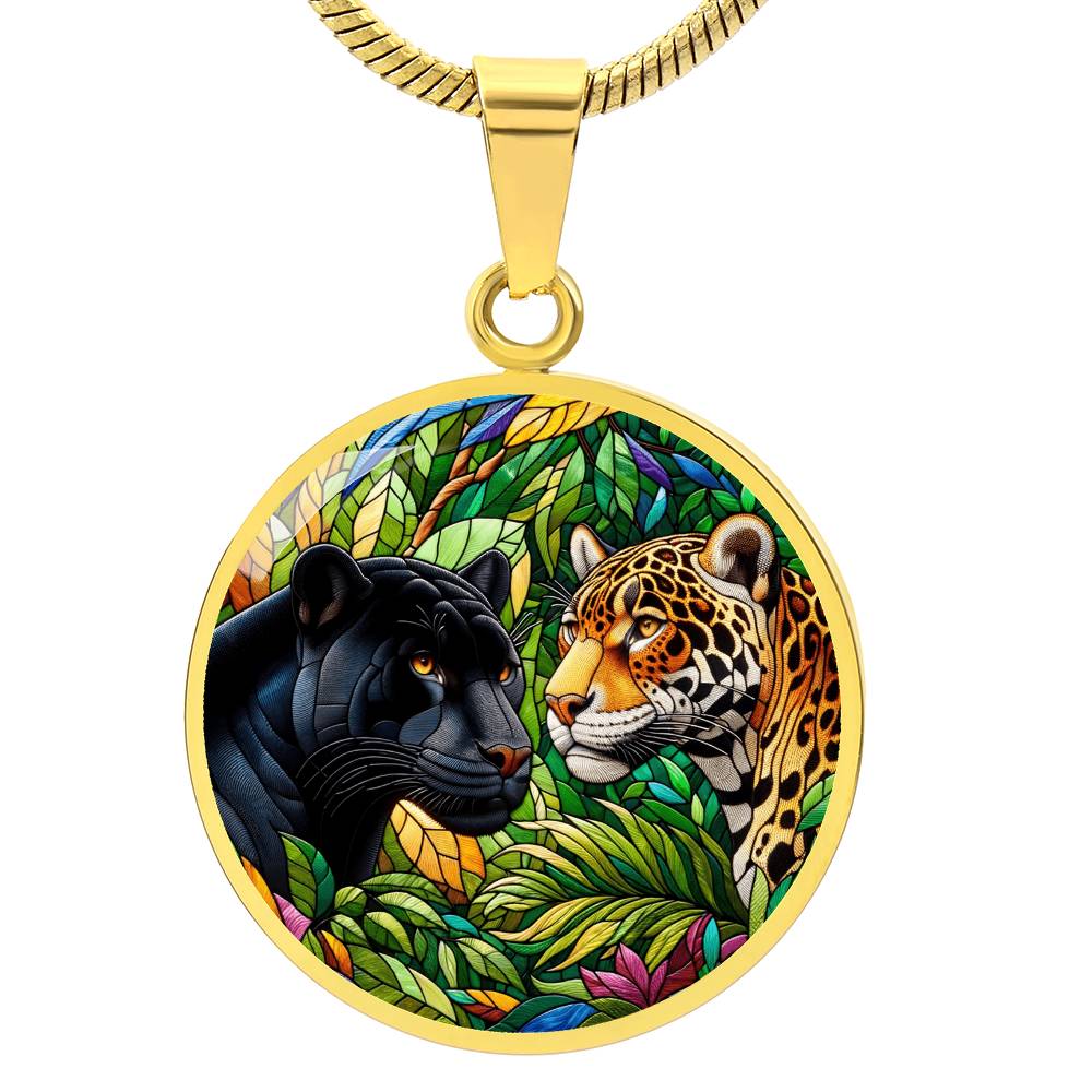 The Jaguars Circle Pendant Necklace