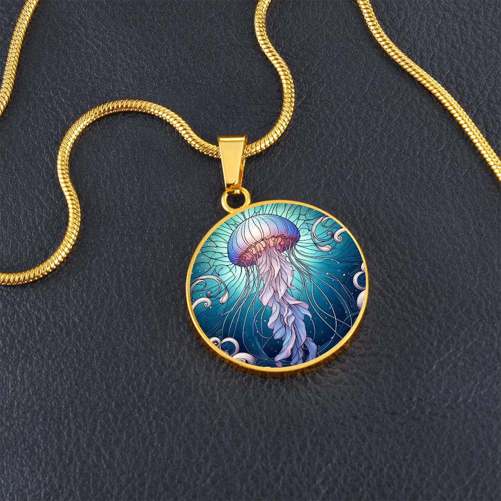 The Jellyfish Circle Pendant Necklace