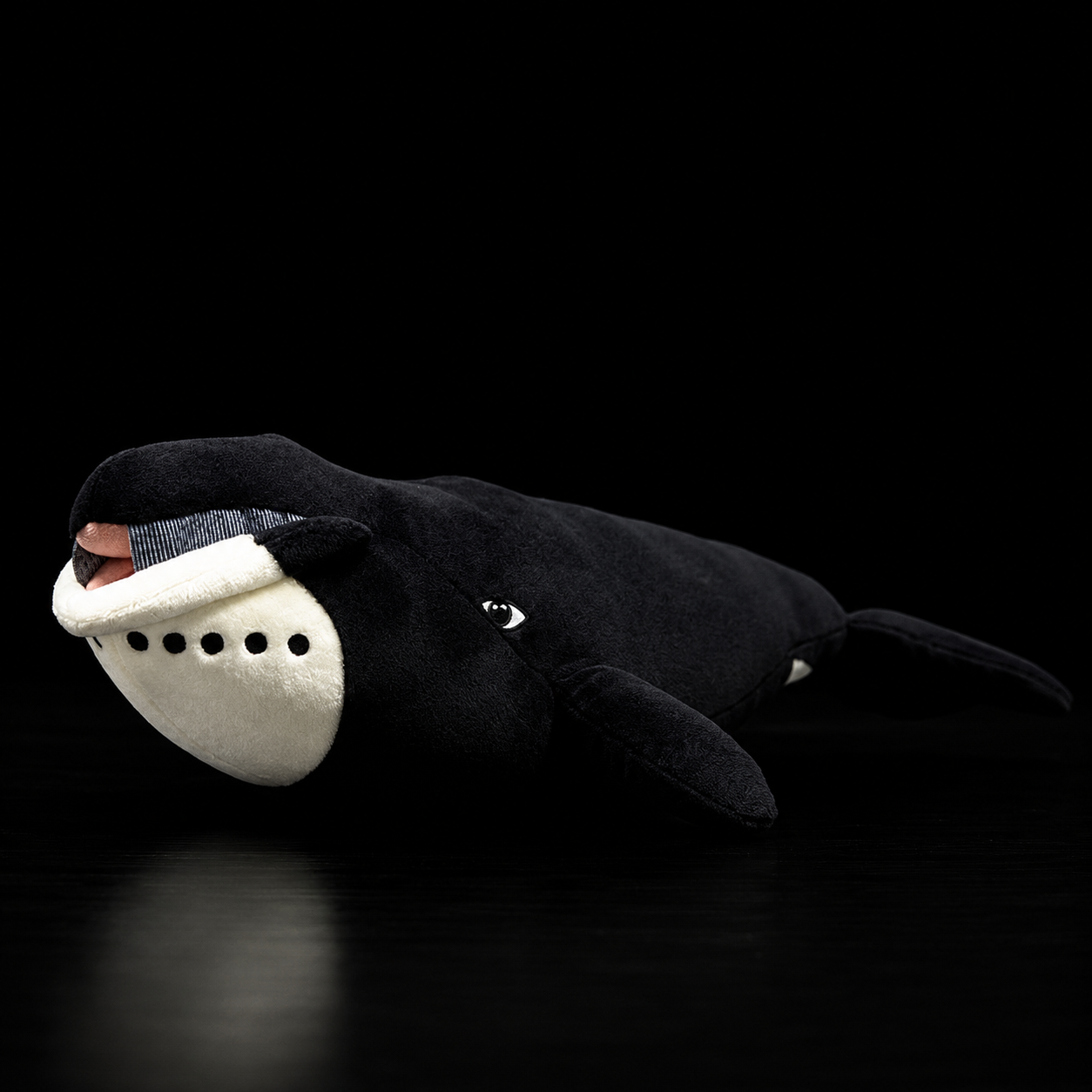 Měkká vycpaná plyšová velryba Bowhead