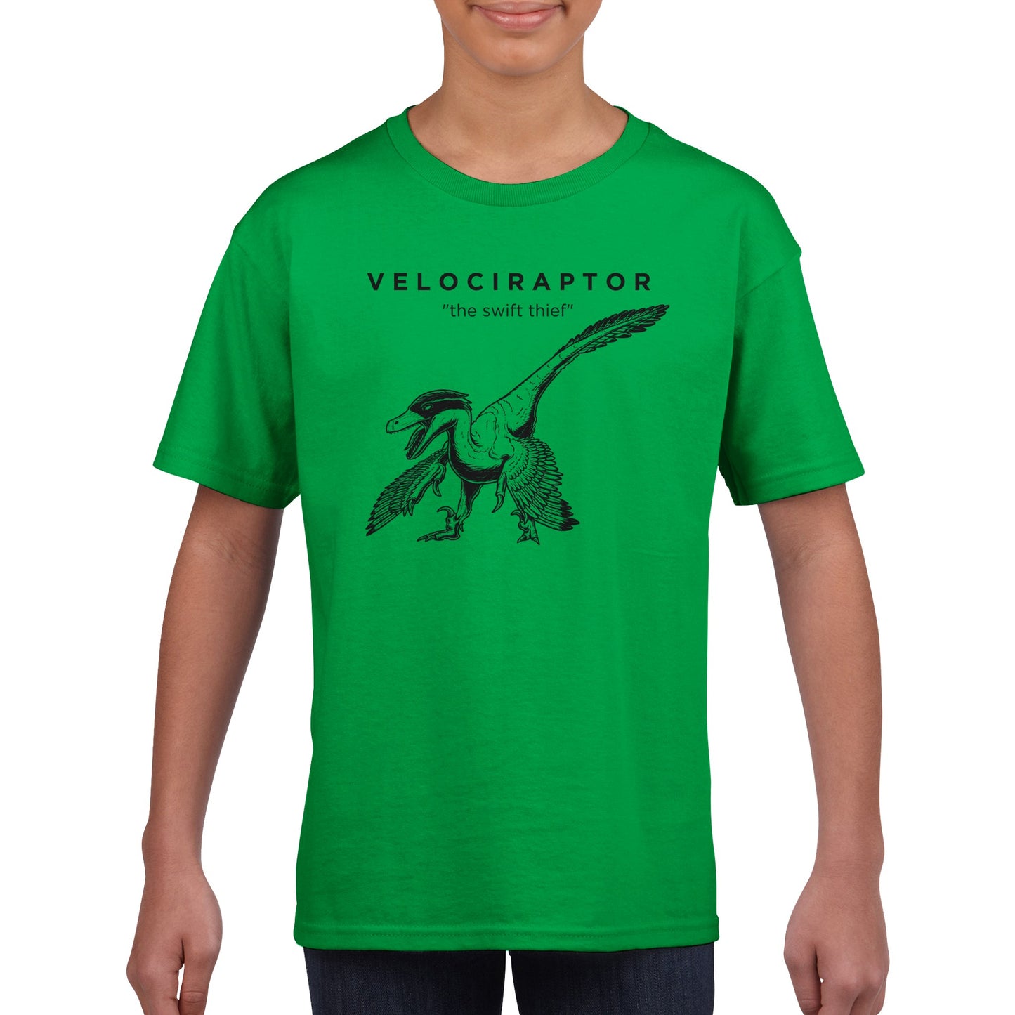 Velociraptor Dinosaur Prehistoric Kids T-Shirt