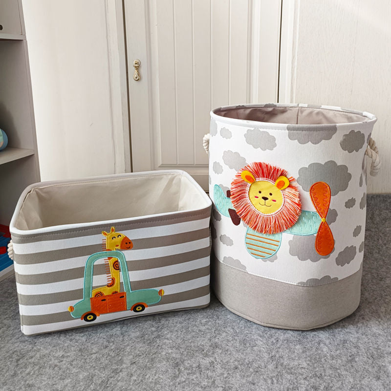 Cartoon Children's Cloth Toy Storage Basket