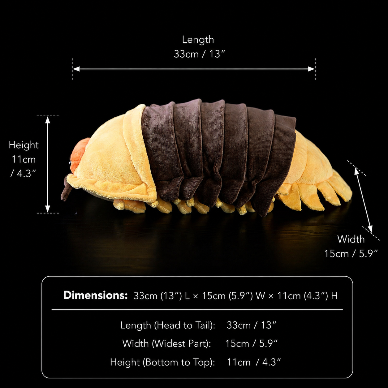 Rubber Ducky Isopod Soft Stuffed Plush Toy