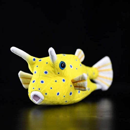 Jucărie de plus umplută Pufferfish Boxfish, realistă