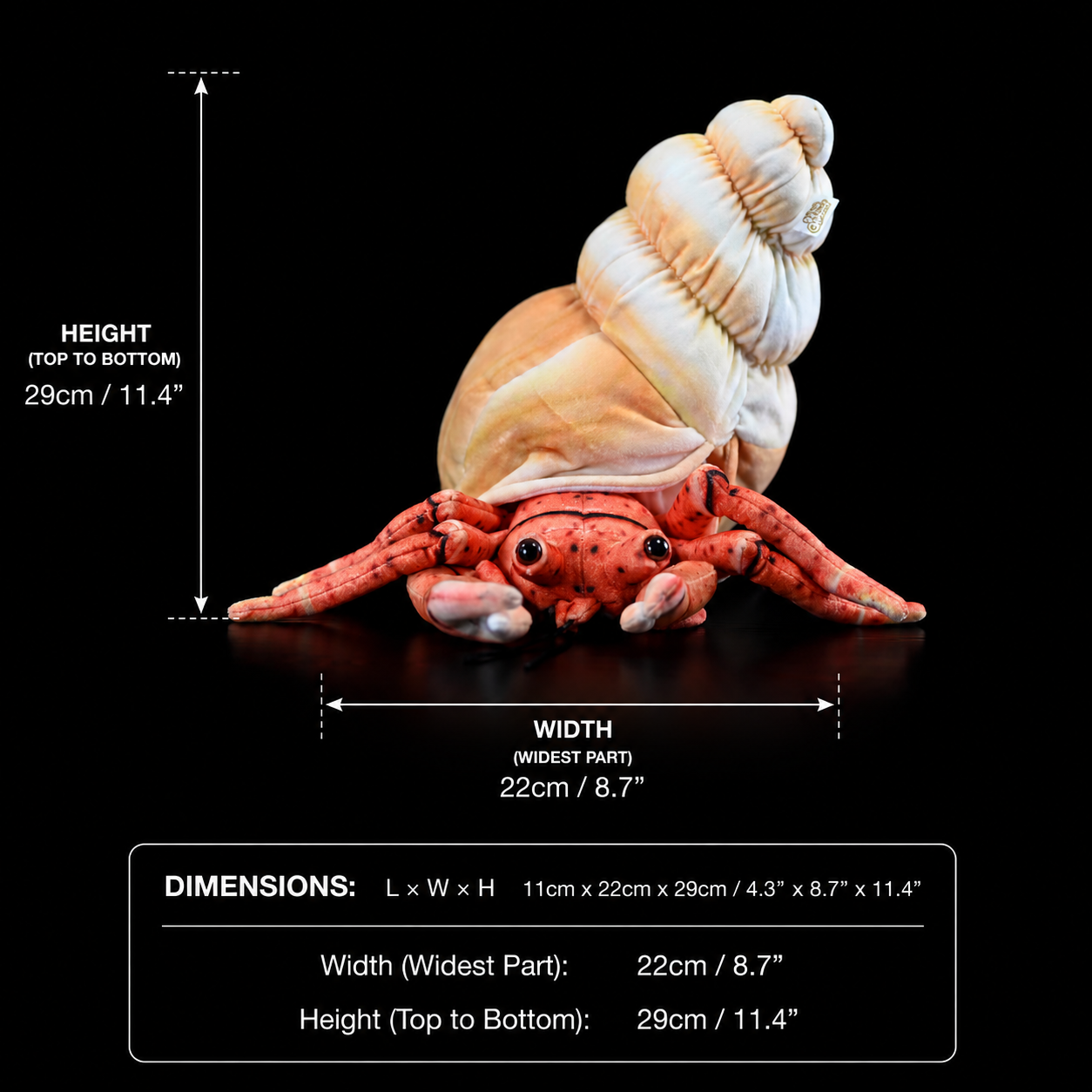 Hermit Crab Soft Stuffed Plush Toy