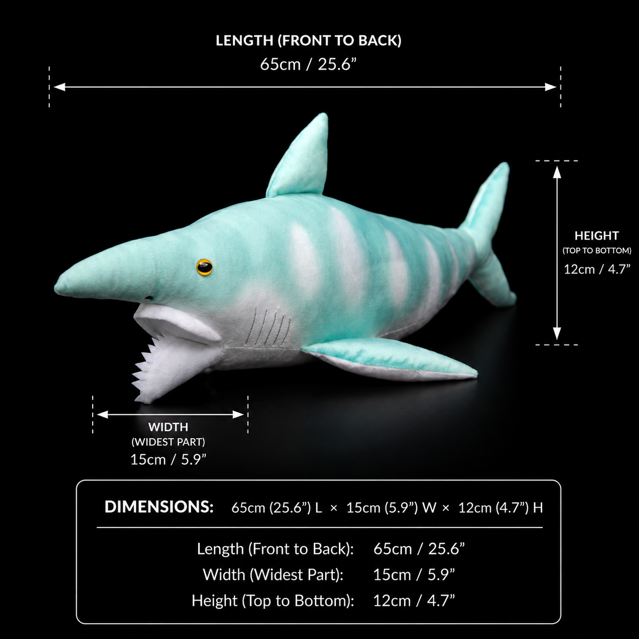 Helicoprion Shark Soft Stuffed Plush Toy