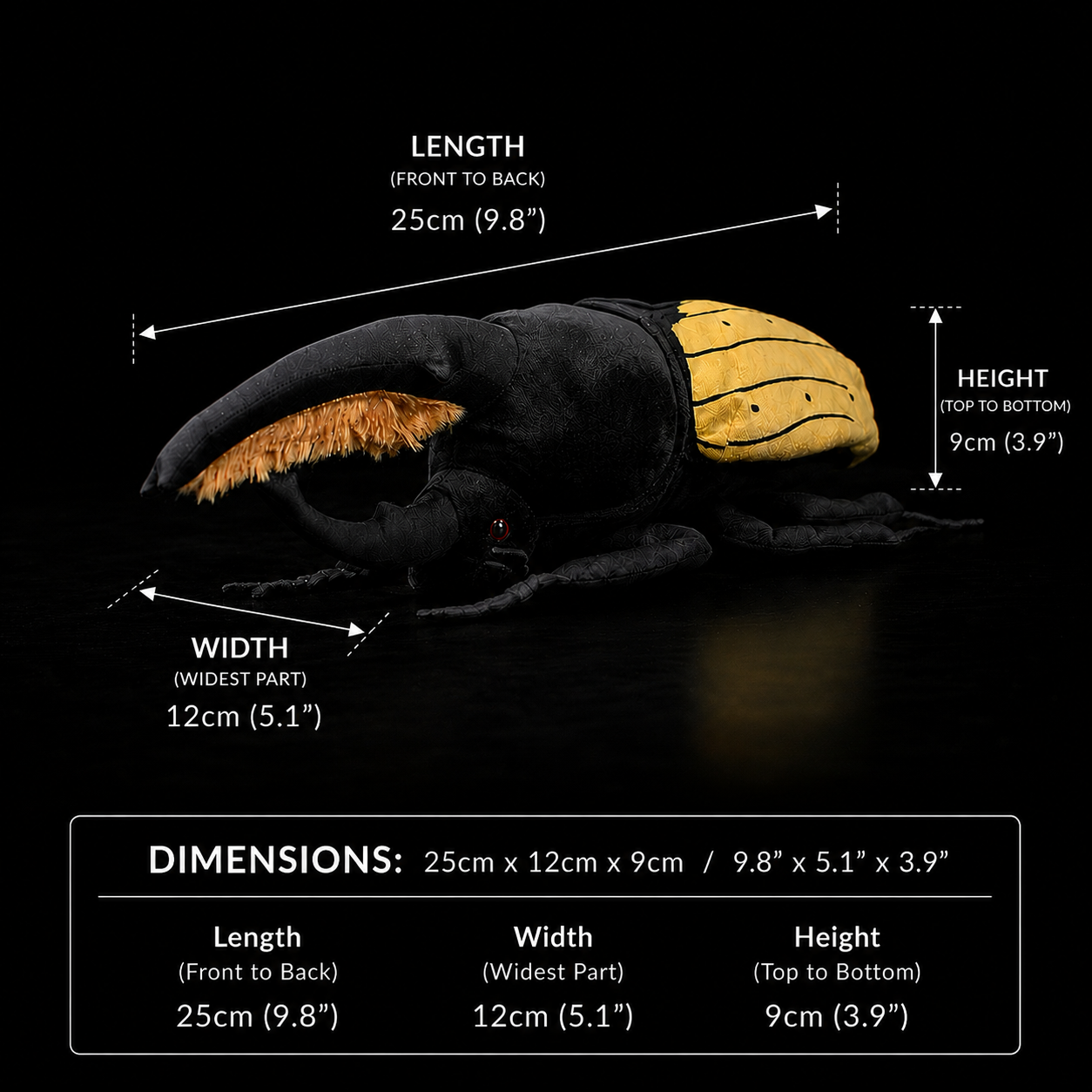 Hercules Beetles Soft Stuffed Plush Toy