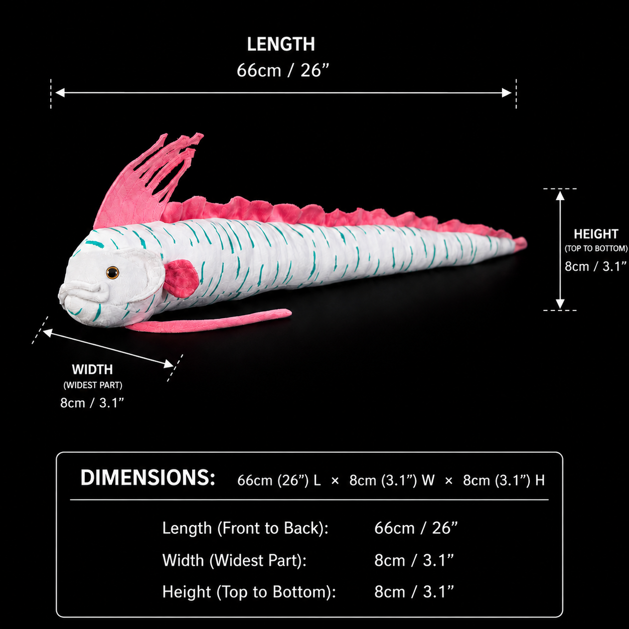 Oarfish Soft Stuffed Plush Toy