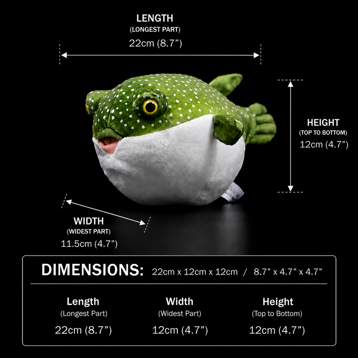 Pufferfish Boxfish Soft Stuffed Plush Toy