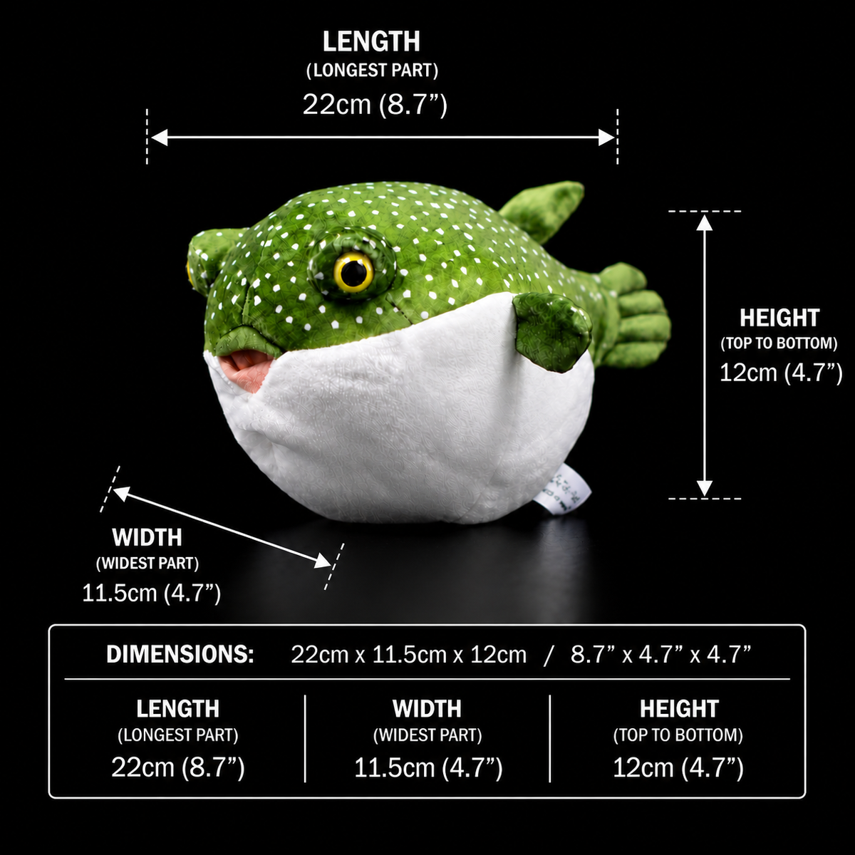 Pufferfish Boxfish Soft Stuffed Plush Toy