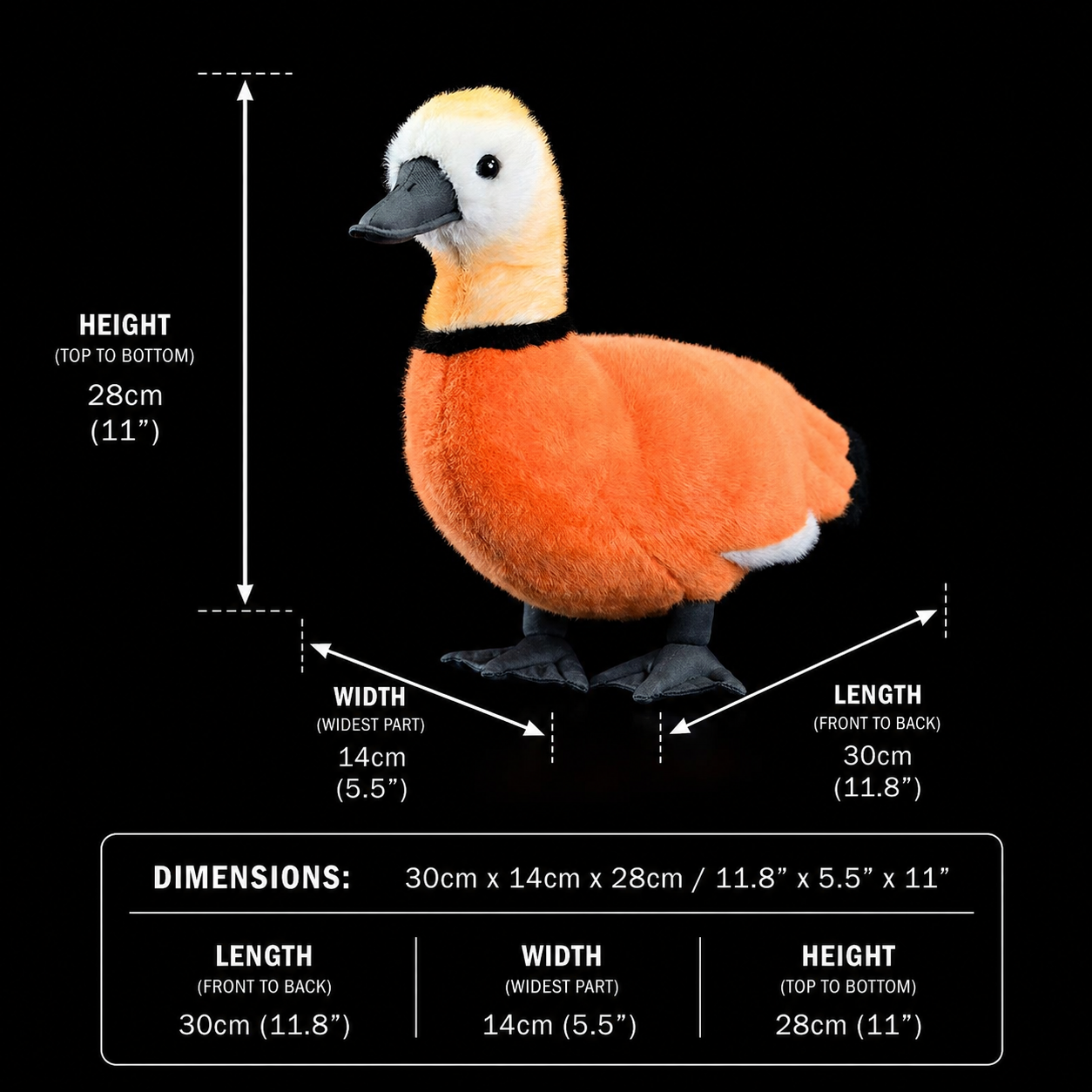 Ruddy Shelduck Bird Soft Stuffed Plush Toy