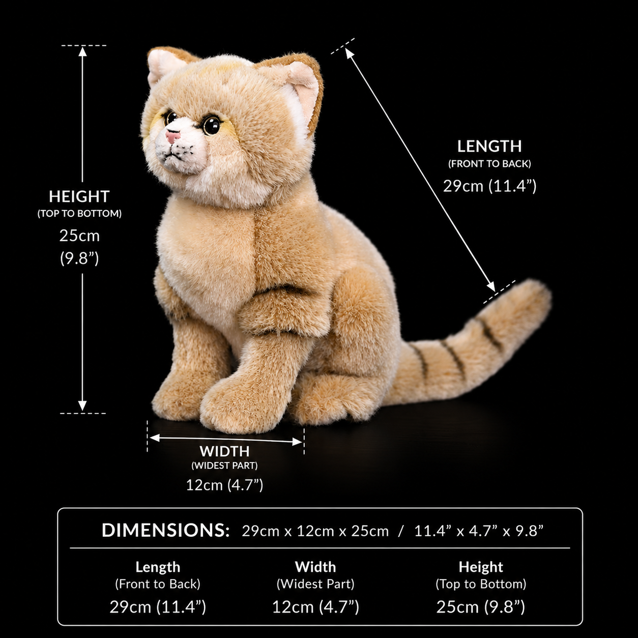 Sand Cat Soft Stuffed Plush Toy