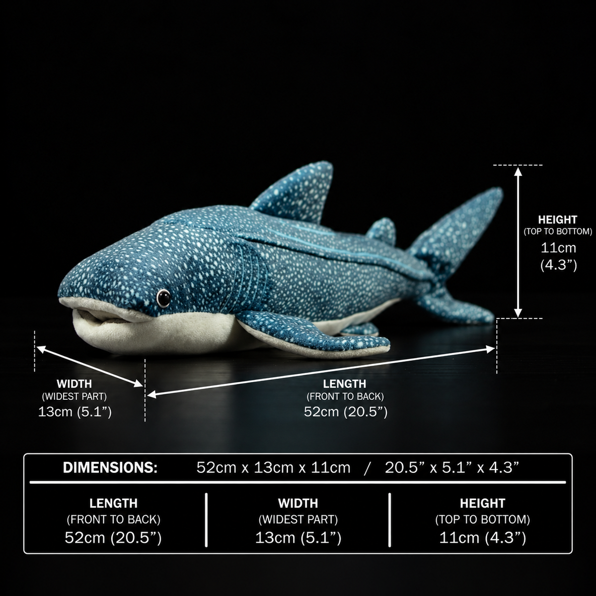 Whale Shark Soft Stuffed Plush Toy