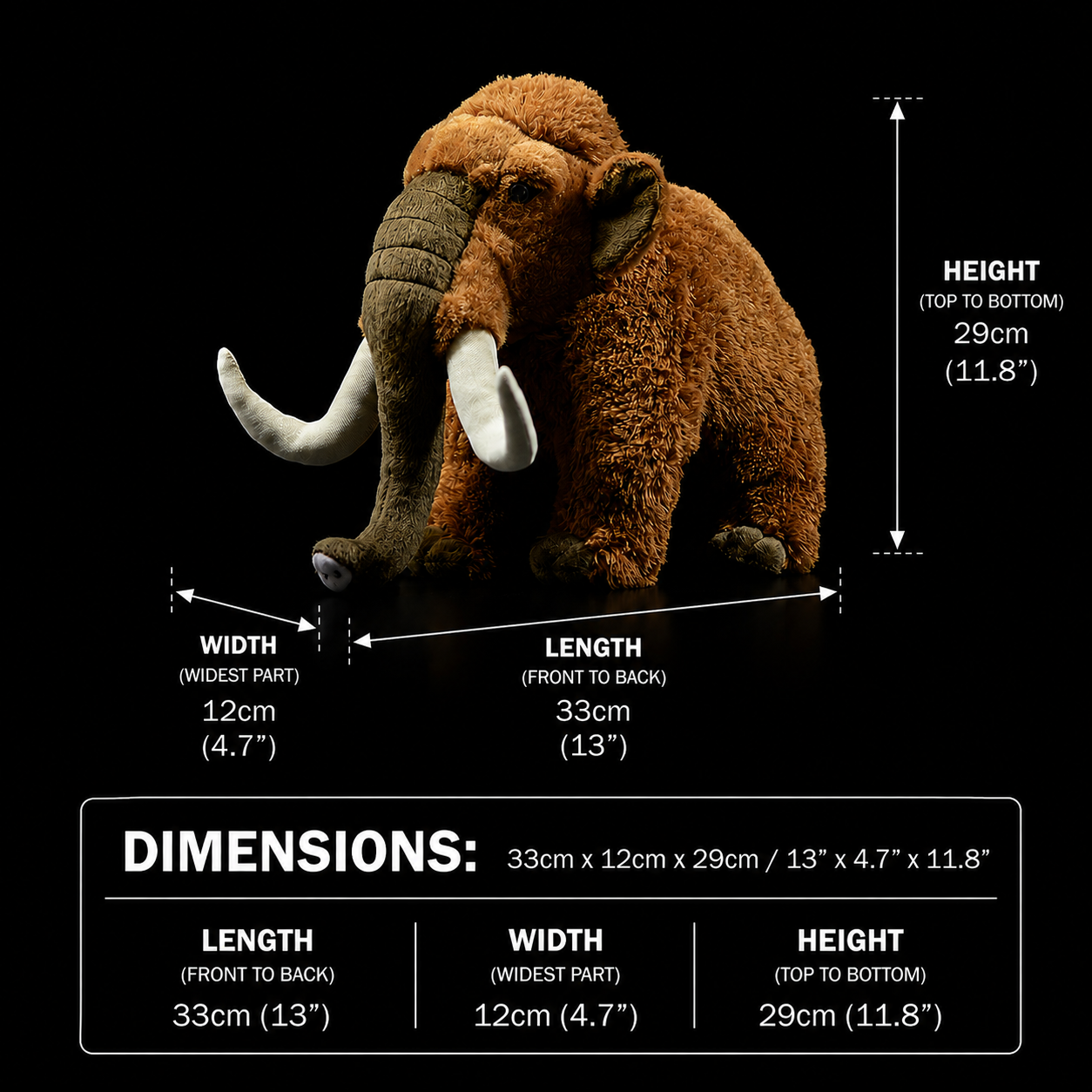 Weiches Plüschtier „Wooly Mammoth“ 