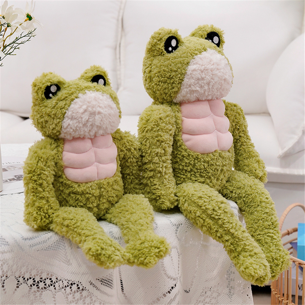 Muscle Frog Teddy Soft Stuffed Plush Toy