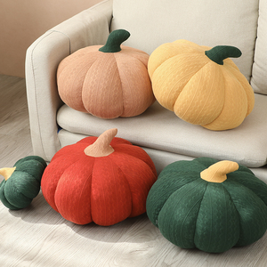 Pumpkin Pillow Stuffed Wool Cushion Decor Toy