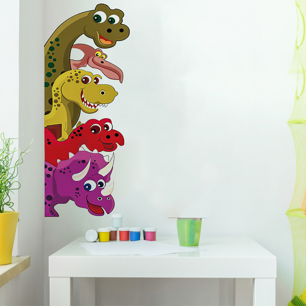 Cartoon Dinosaur Kids Bedroom Wall Decal Sticker