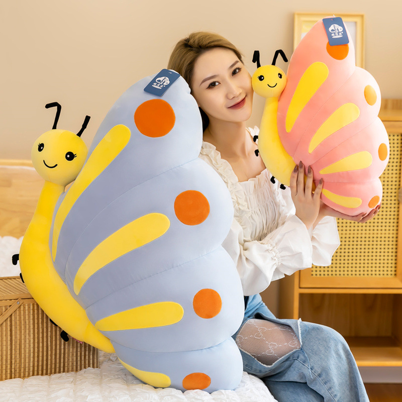 Cute Butterfly Stuffed Plush Pillow Cushion Toy