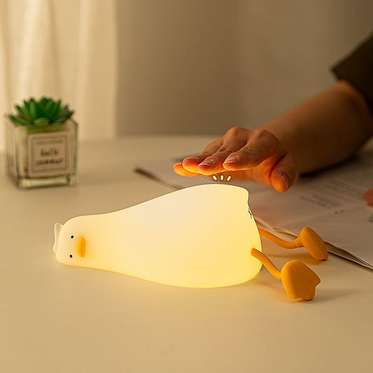 Duck Bird Children's Bedside Silicone Night Light Lamp