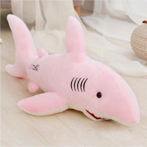 Large Pink Shark Soft Stuffed Plush Toy