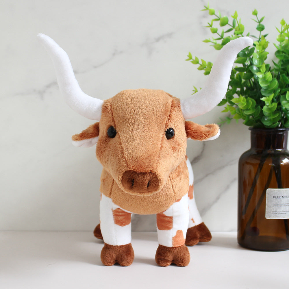 Longhorn Cattle Cow Soft Stuffed Plush Toy