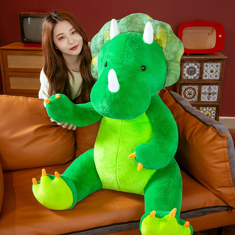 Large Triceratops Dinosaur Soft Stuffed Plush Toy