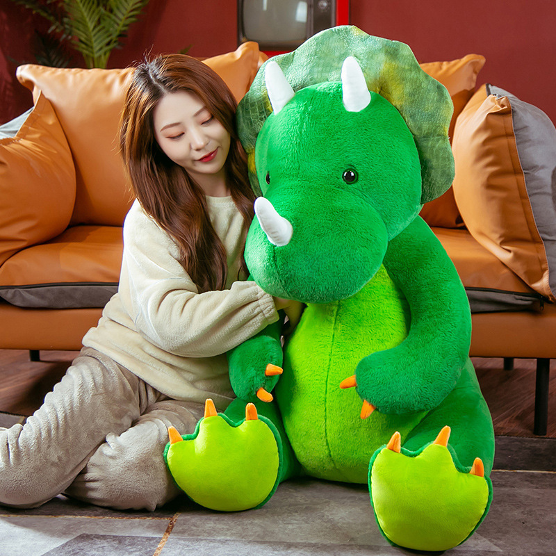 Large Triceratops Dinosaur Soft Stuffed Plush Toy