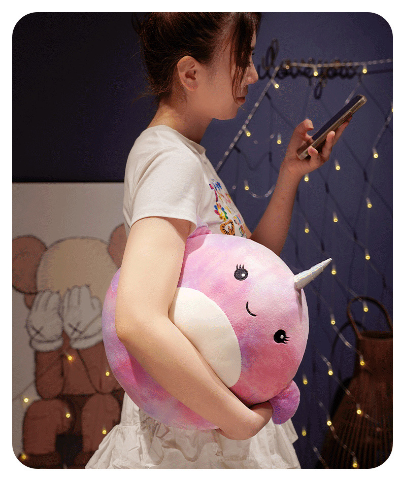 Tubby Unicorn Stuffed Plush Pillow Cushion Toy