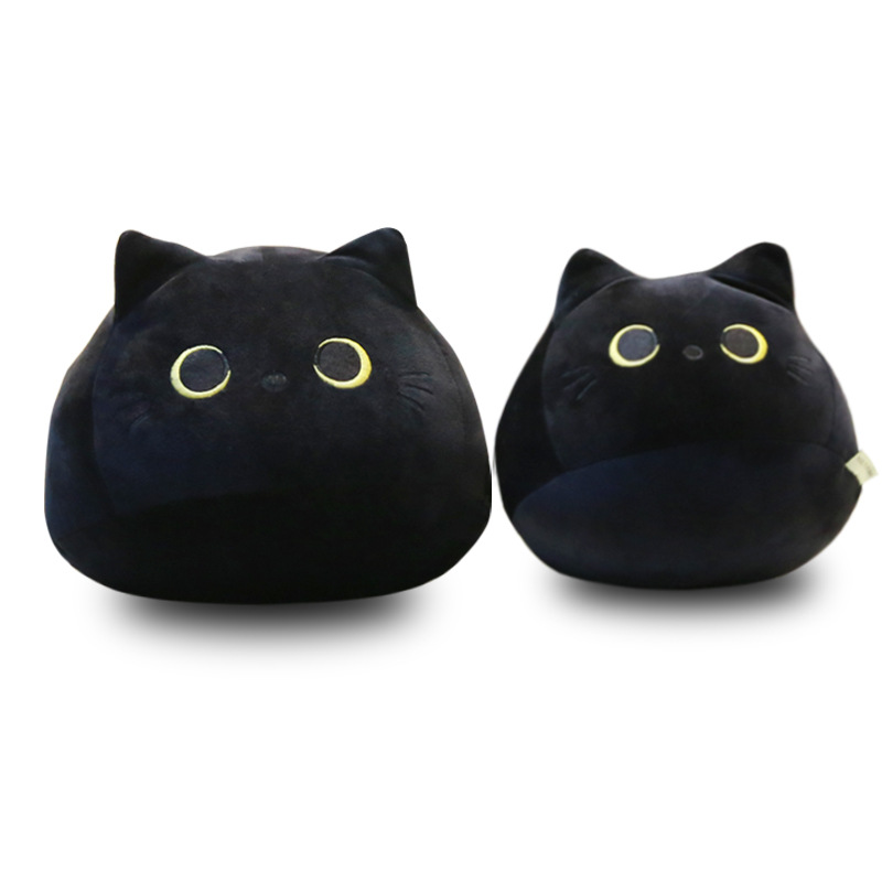 Black Cat Stuffed Plush Pillow Cushion Toy