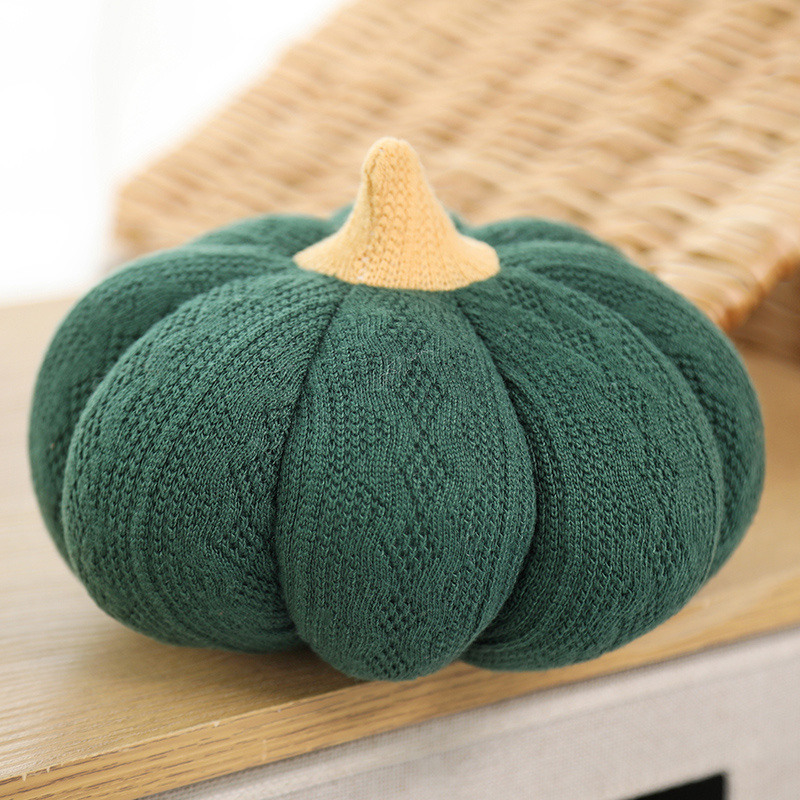 Pumpkin Pillow Stuffed Wool Cushion Decor Toy