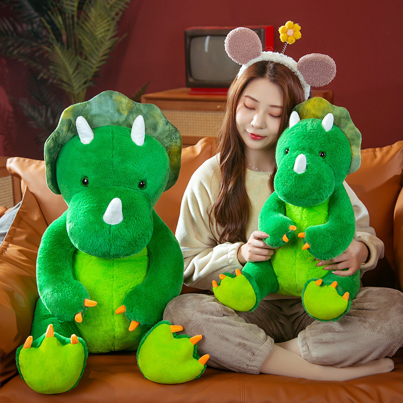 Large Triceratops Dinosaur Soft Stuffed Plush Toy