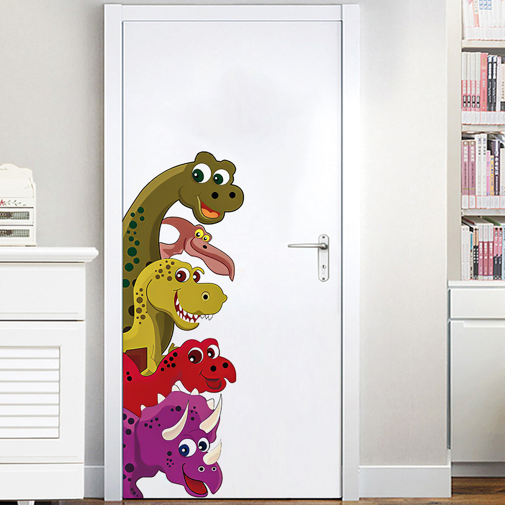 Cartoon Dinosaur Kids Bedroom Wall Decal Sticker