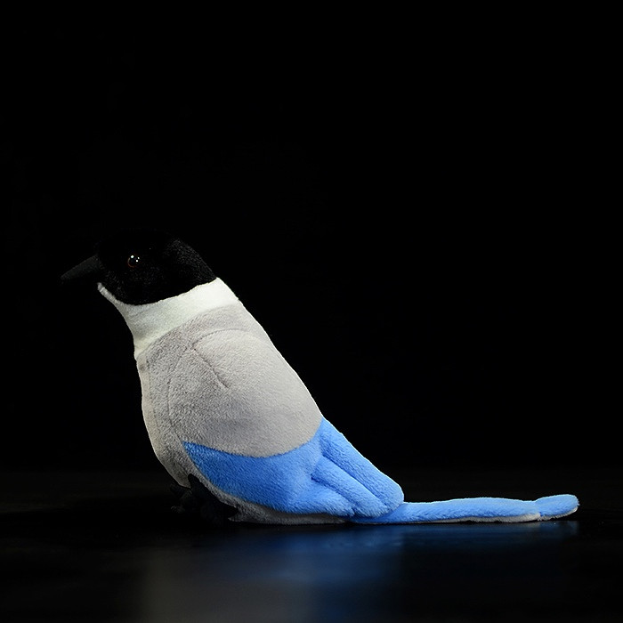 Azure-winged Magpie Bird Soft Stuffed Plush Toy