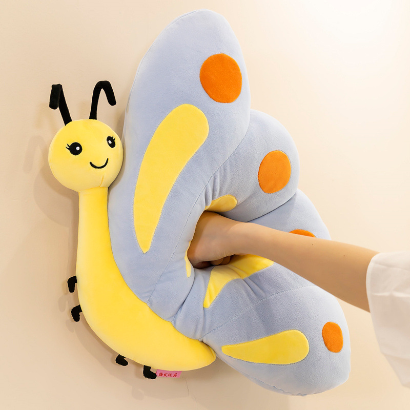 Cute Butterfly Stuffed Plush Pillow Cushion Toy