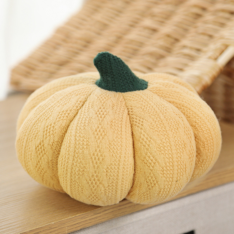 Pumpkin Pillow Stuffed Wool Cushion Decor Toy