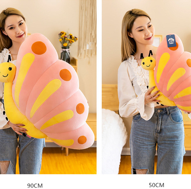 Cute Butterfly Stuffed Plush Pillow Cushion Toy