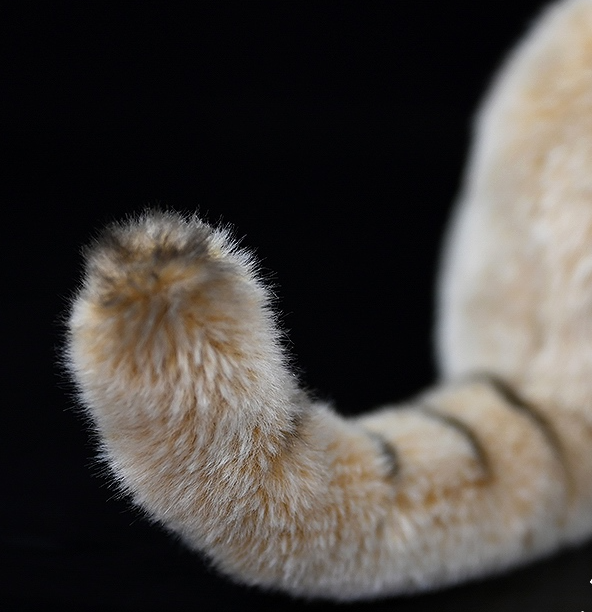 Brinquedo de pelúcia macio de pelúcia de gato da estepe realista de Pallas