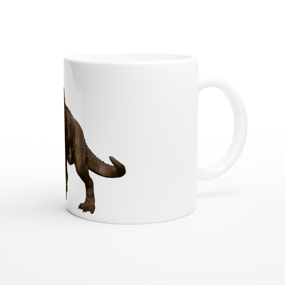 Giganotosaurus 3D Dinosaur White Ceramic Mug