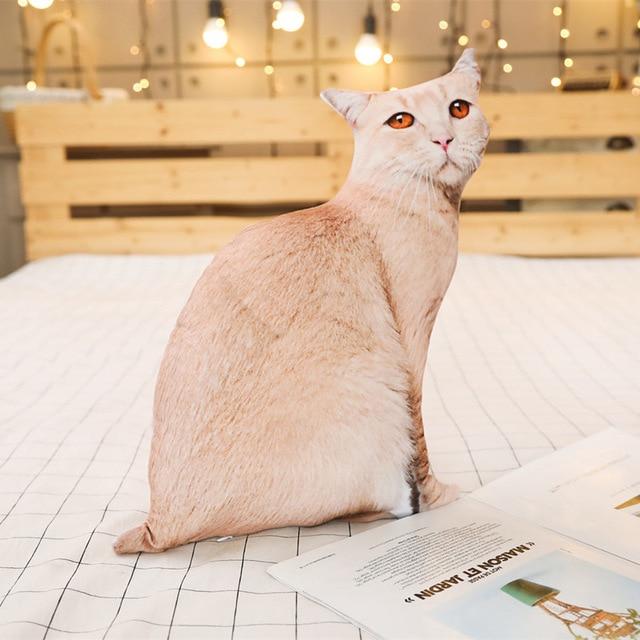 Cat Cushion Decor Soft Stuffed Plush Toy