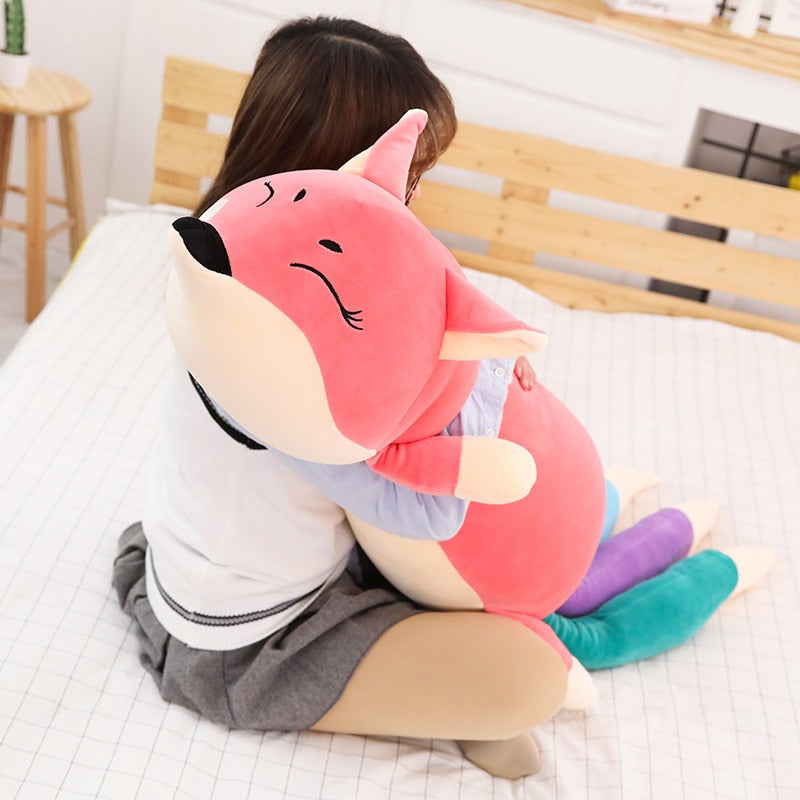 Large Fox Soft Stuffed Plush Body Pillow Toy
