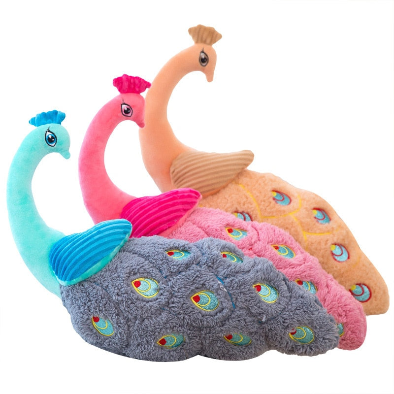 Peacock Bird Soft Stuffed Plush Pillow Toy