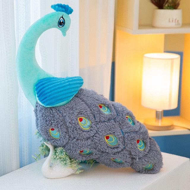 Peacock Bird Soft Stuffed Plush Pillow Toy