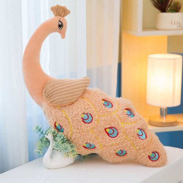 Peacock Bird Soft Stuffed Plush Pillow Toy